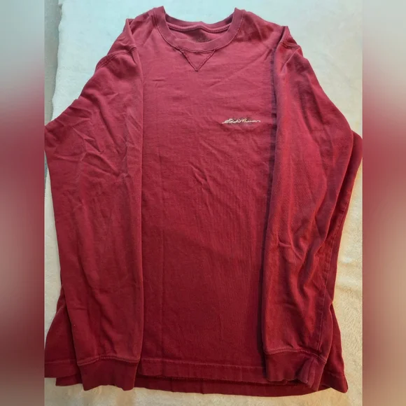 Eddie Bauer Maroon Crewneck Sweatshirt - Picture 4 of 10